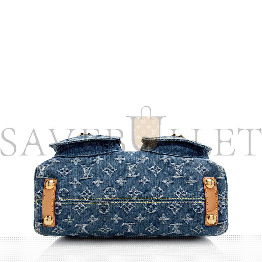 l**is V*t*n monogram denim baggy pm shoulder bag m44464 (30*19*10cm)